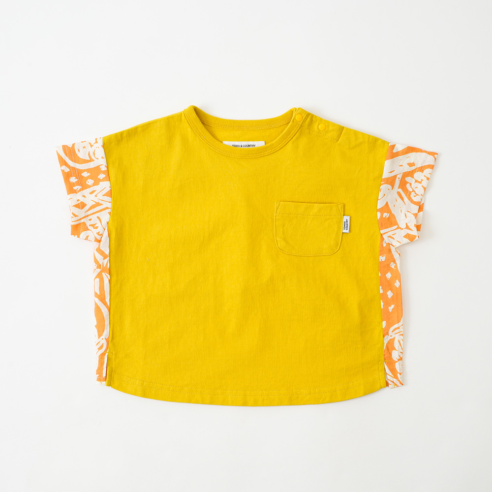 布帛切替Tシャツ